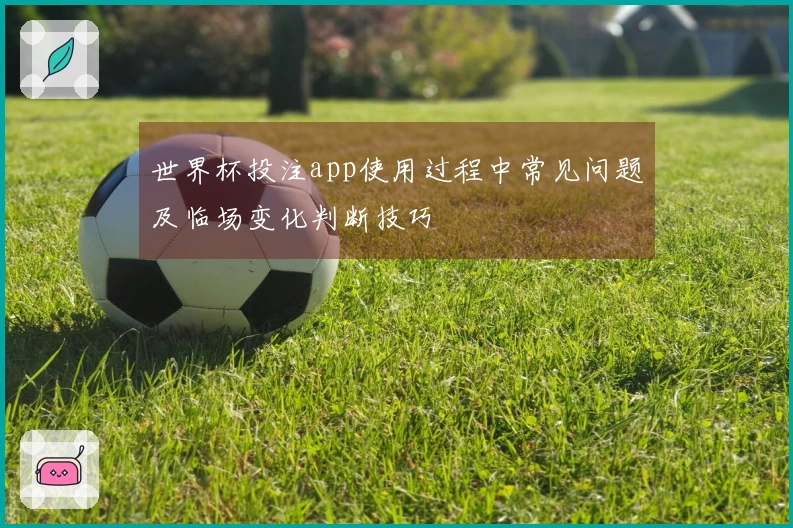 世界杯投注app使用过程中常见问题及临场变化判断技巧